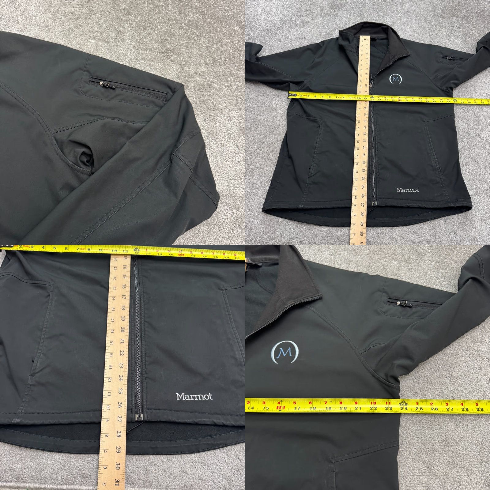 Marmot Marmot Softshell Jacket Mens XL Black Outdoor Hiking Full Zip Pocket Stretch Size US XL / EU 56 / 4 - 9 Thumbnail