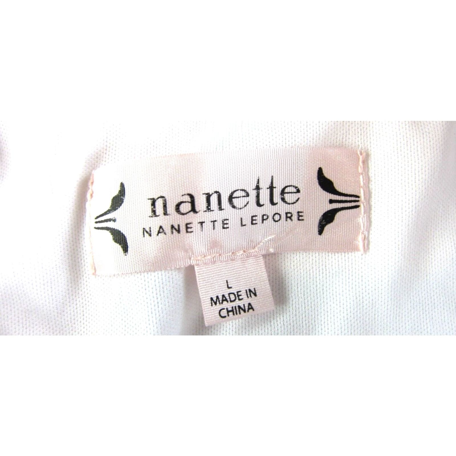 Nanette Lepore NANETTE LEPORE White Floral Crochet Lace Ruffle Sleeve Tunic Blouse Woman Large Size L / US 10 / IT 46 - 3 Thumbnail