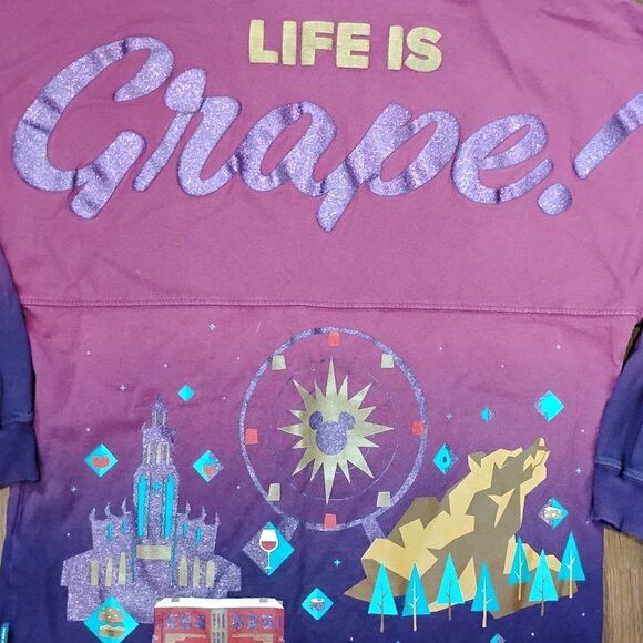 Disney Disney Spirit Jersey Life Is Grape Food Wine Festival Shirt Size US S / EU 44-46 / 1 - 1 Thumbnail
