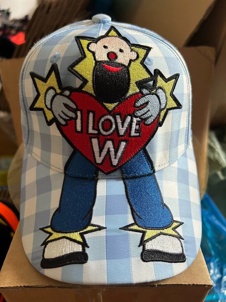 Walter Van Beirendonck walter van beirendonck 25 SS I Love W Waffled Hat Size ONE SIZE - 6 Thumbnail