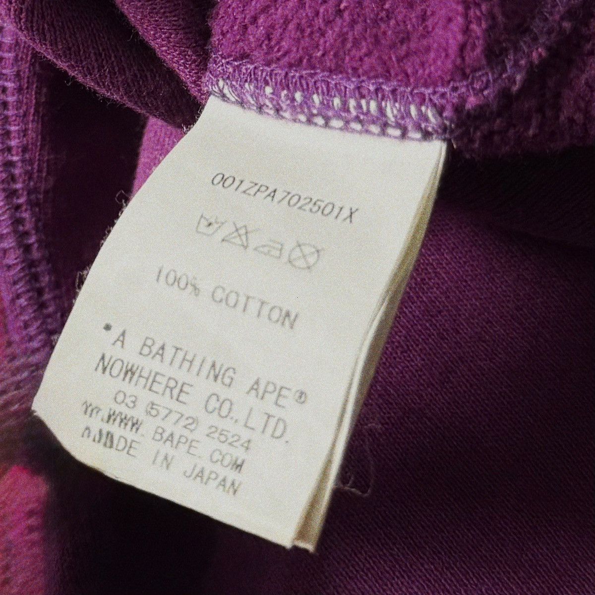 Bape Bape Purple Zip Hoodie Size XS / US 0-2 / IT 36-38 - 13 Thumbnail