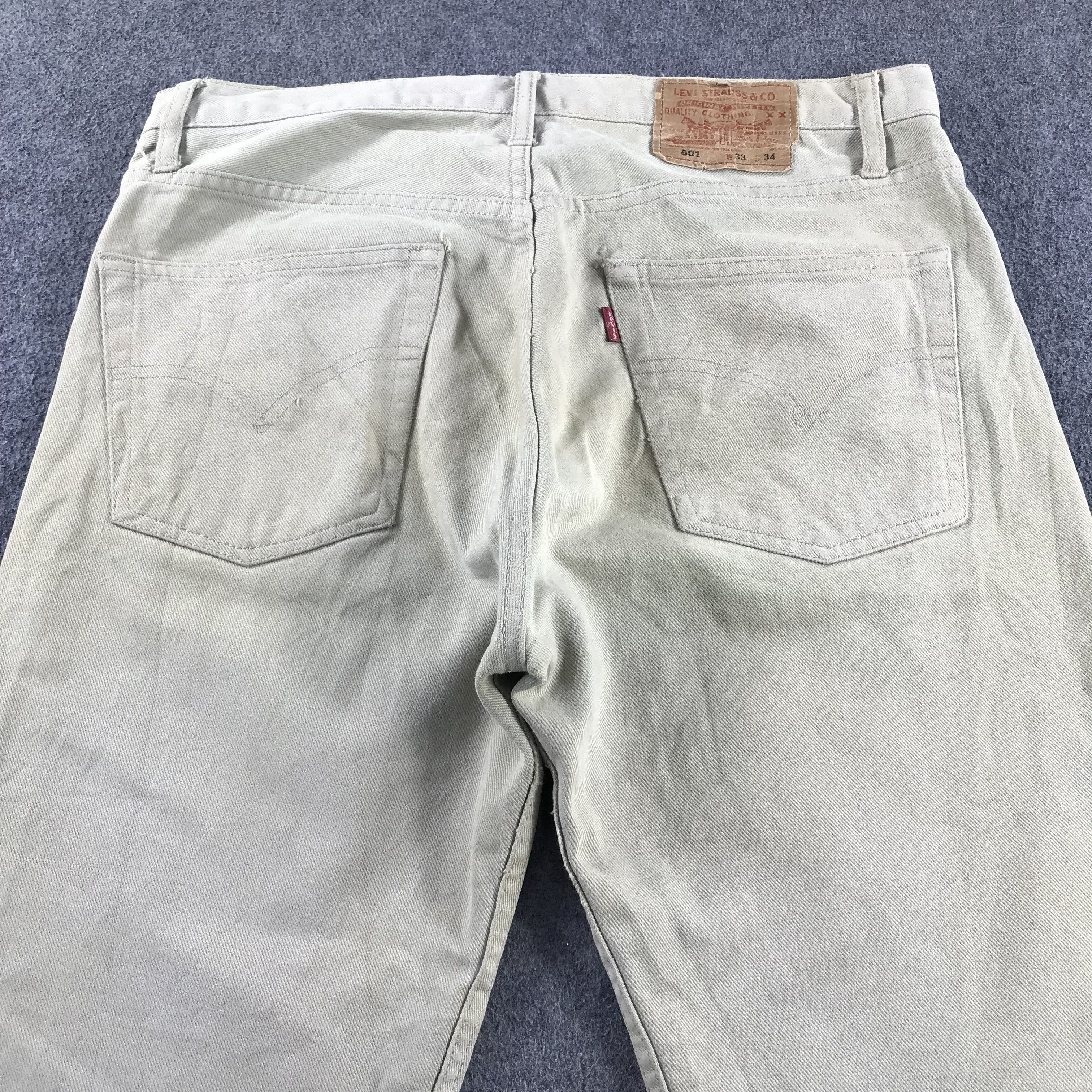 Levi's Vintage 90's Levis 501 Denim Jeans KJ3424 Size US 34 / EU 50 - 4 Thumbnail