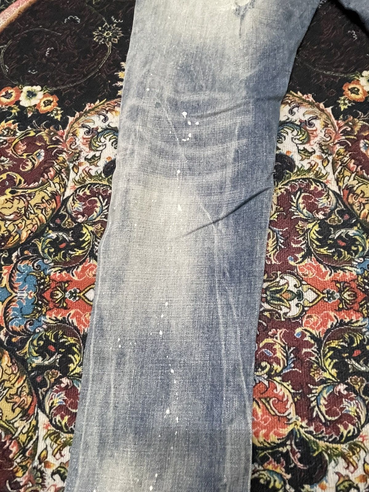 Dsquared2 Dsquared2 Thrashed Punk Light Blue Jeans Size US 33 - 15 Thumbnail