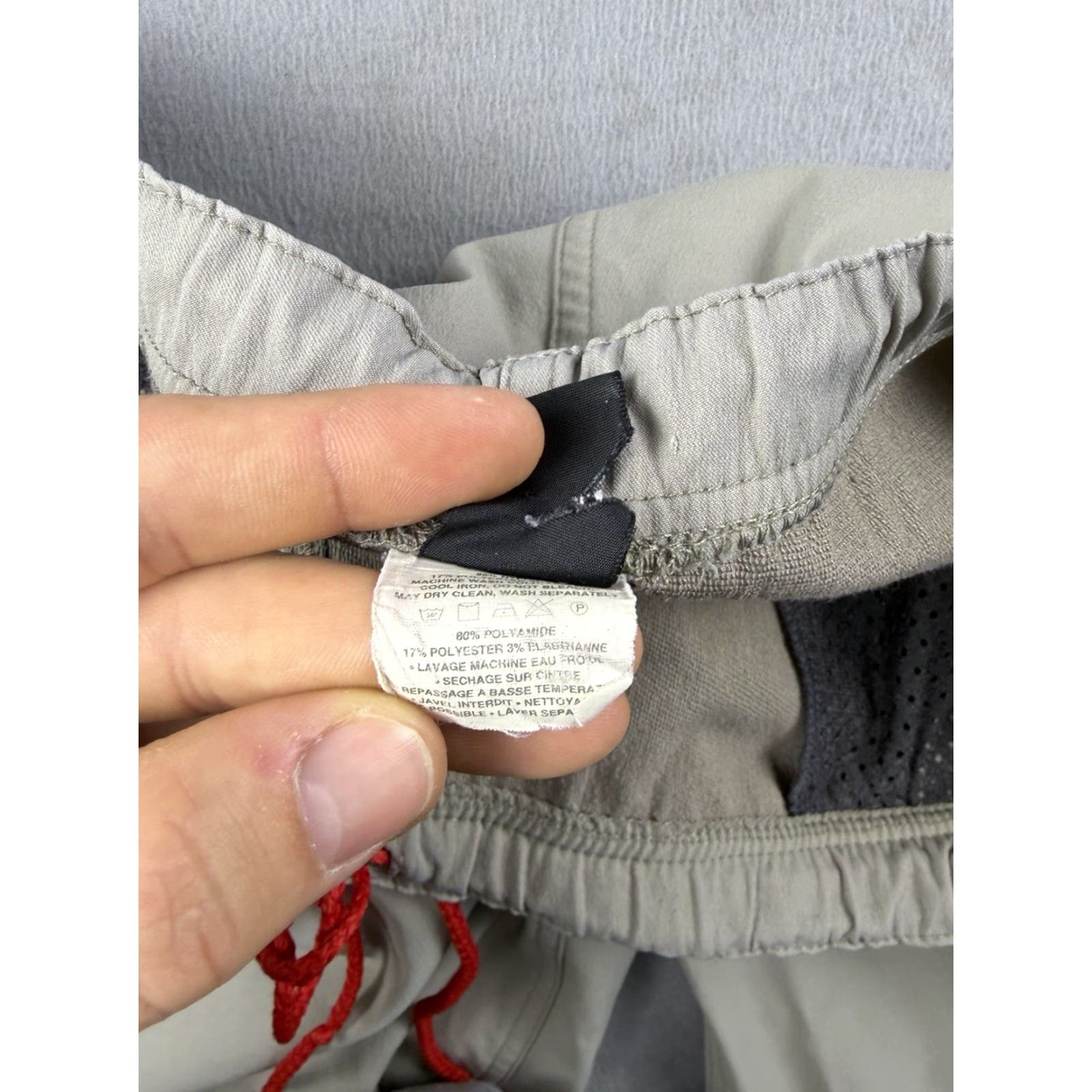 Patagonia VINTAGE Patagonia Pants Mens M 40x27 Brown Nylon Spandex Drawstring Elastic Waist Pockets Hiking Gym Activewear Size US 31 - 4 Thumbnail