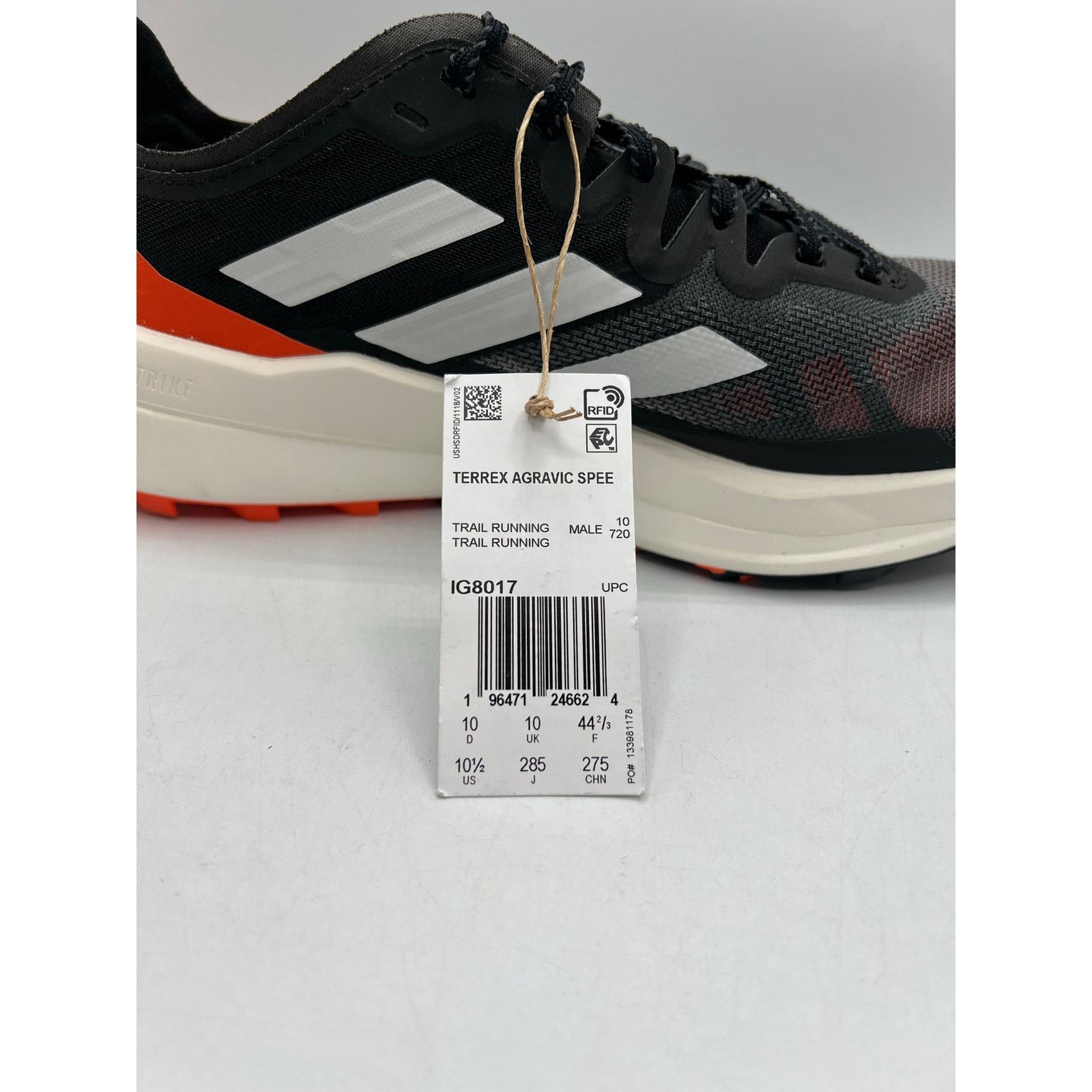 Adidas Adidas Terrex Agravic Speed “Black Impact Orange” size 10.5 Size US 10.5 / EU 43-44 - 6 Thumbnail