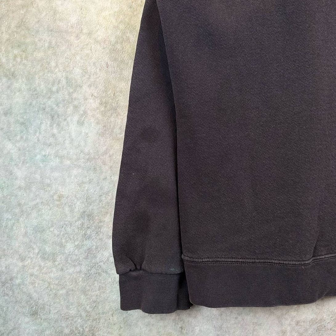 Nike × Vintage Vintage 90s Nike Crewneck Sweatshirt Sz L Black Swoosh Logo Size US L / EU 52-54 / 3 - 8 Thumbnail