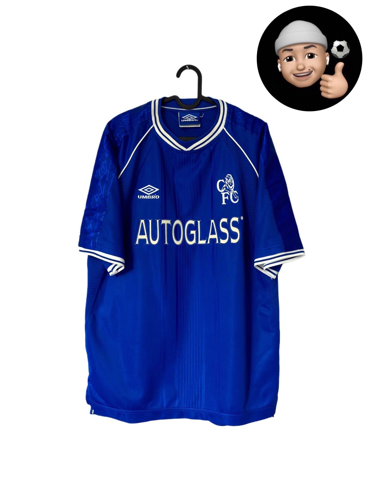 Umbro × Vintage 1999 2000 Chelsea London Umbro Vintage Home Soccer Jersey FC Size US L / EU 52-54 / 3 - 1 Thumbnail