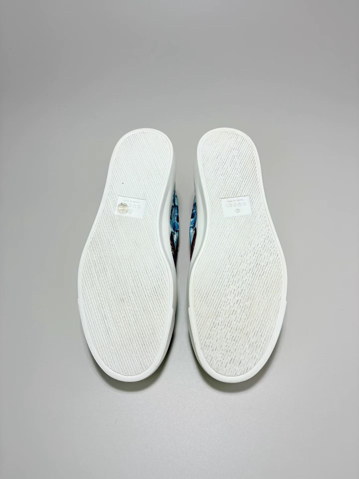 Gucci GUCCI Blue Floral Slip-On Sneakers K1 Size US 6 / IT 36 - 5 Thumbnail