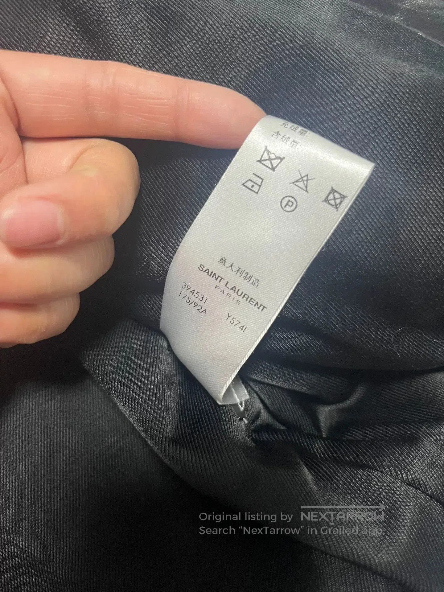 Saint Laurent Paris Saint Laurent Black Shiny Jacket. Size US M / EU 48-50 / 2 - 7 Thumbnail