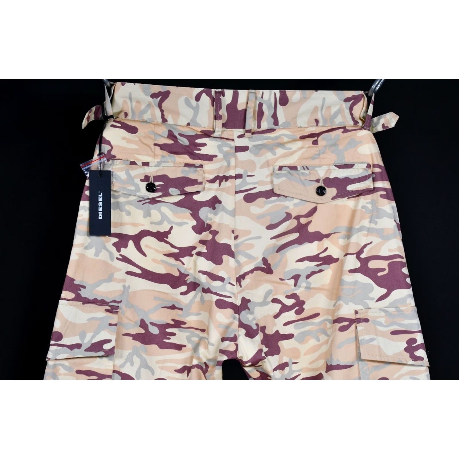 Diesel Diesel Cargo Pants Mens Camouflage Casual Size 30 Multicolor Cotton Regular Waist 42cm Length 103cm Inseam 70cm Size US 30 / EU 46 - 3 Thumbnail