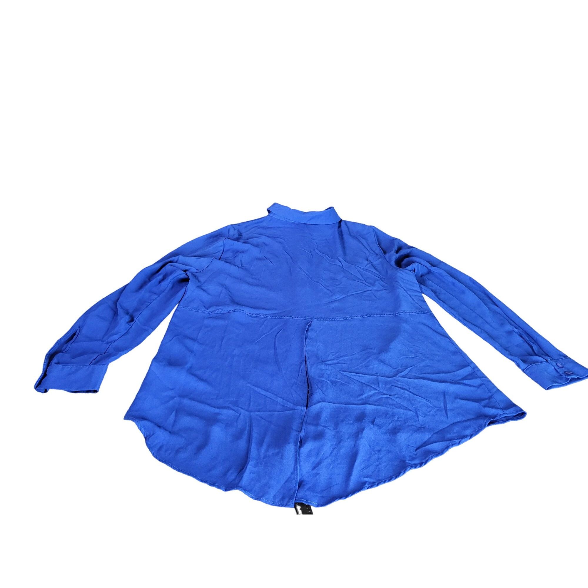 Other Lane Bryant Button Down Top Women Sz 14/16 Blue Vented Workw Size XXL / US 16-18 / IT 52-54 - 8 Thumbnail