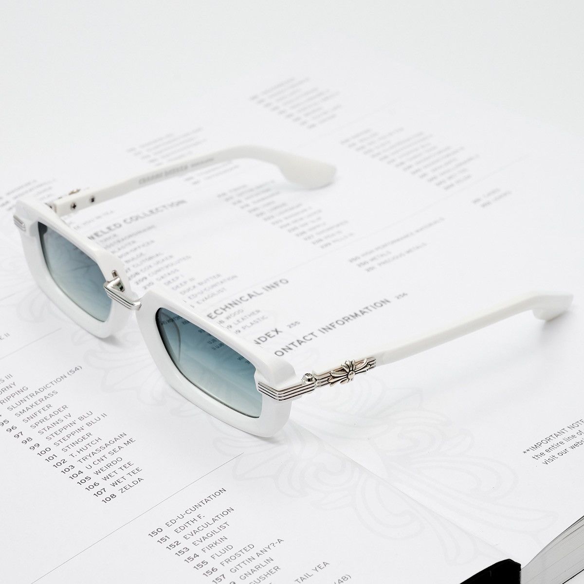Chrome Hearts CHROME HEARTS ASSTRAVAGANT WHITE SUNGLASSES Size ONE SIZE - 2 Thumbnail