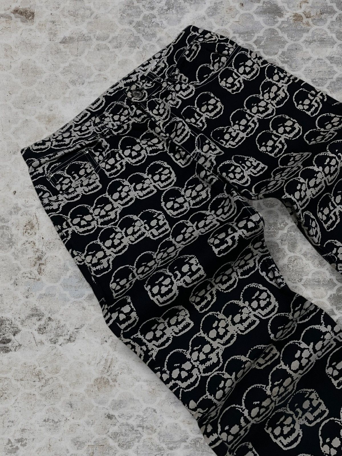 Hysteric Glamour Vintage Og Japan Designer Hysteric Glamour Skull Punk Pant Size US 28 / EU 44 - 7 Thumbnail