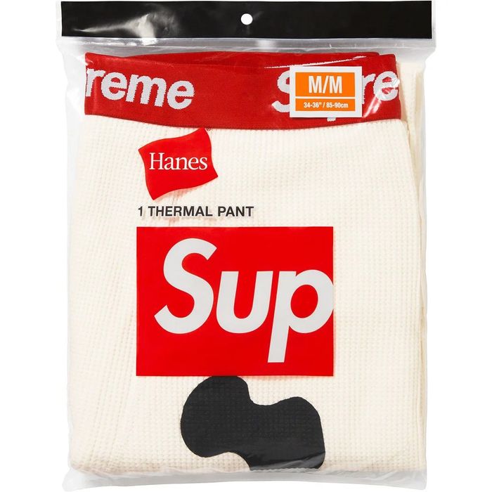 Supreme Supreme®/Hanes® Bones Thermal Pant (1 Pack) in Natural (M