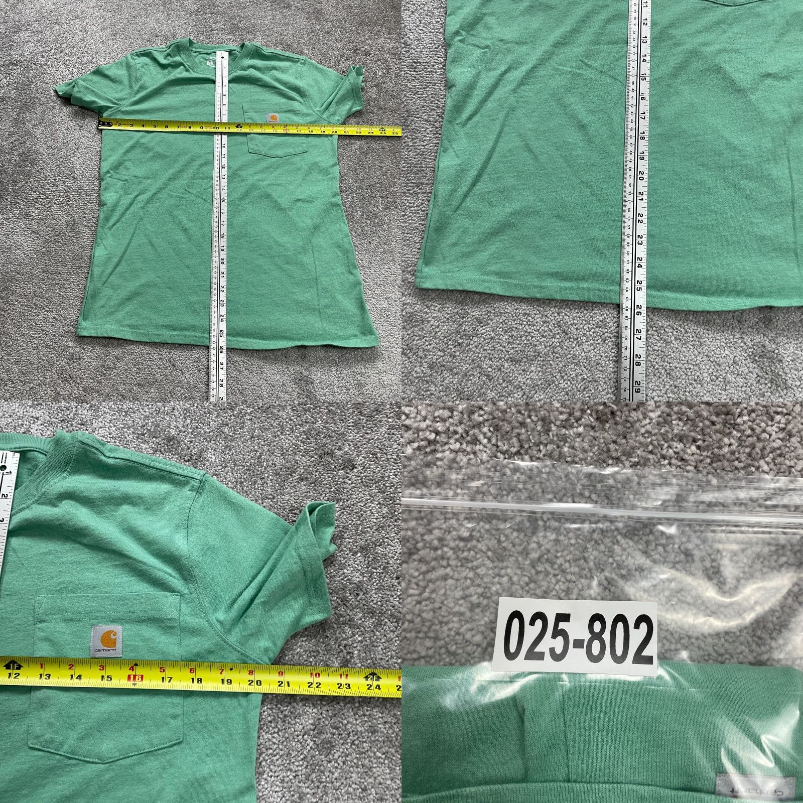 Carhartt Carhartt G82 T-Shirt Mens Medium Green Short Sleeve Pocket Tee Loose Fit Casual Shirt Men Green Size US M / EU 48-50 / 2 - 8 Thumbnail