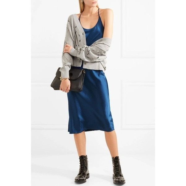 T by Alexander Wang T Alexander Wang Satin Midi Slip Dress Size S / US 4 / IT 40 - 1 Thumbnail