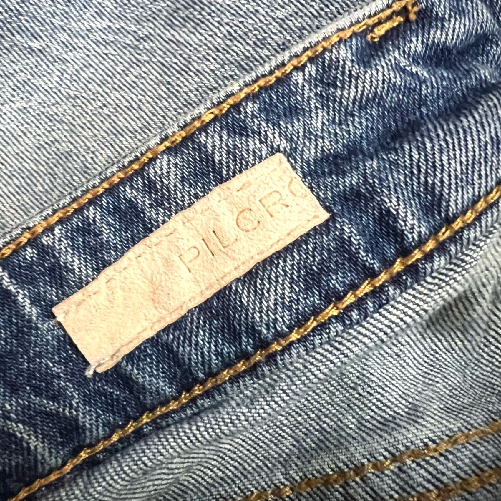 Vintage Pilcro Anthropologie Jeans Womens 27 Straight Distressed Blue Pants Regular Size 27 Womens Jeans Blue Distressed Straight 27 29x26 Size 27" / US 4 / IT 40 - 5 Thumbnail