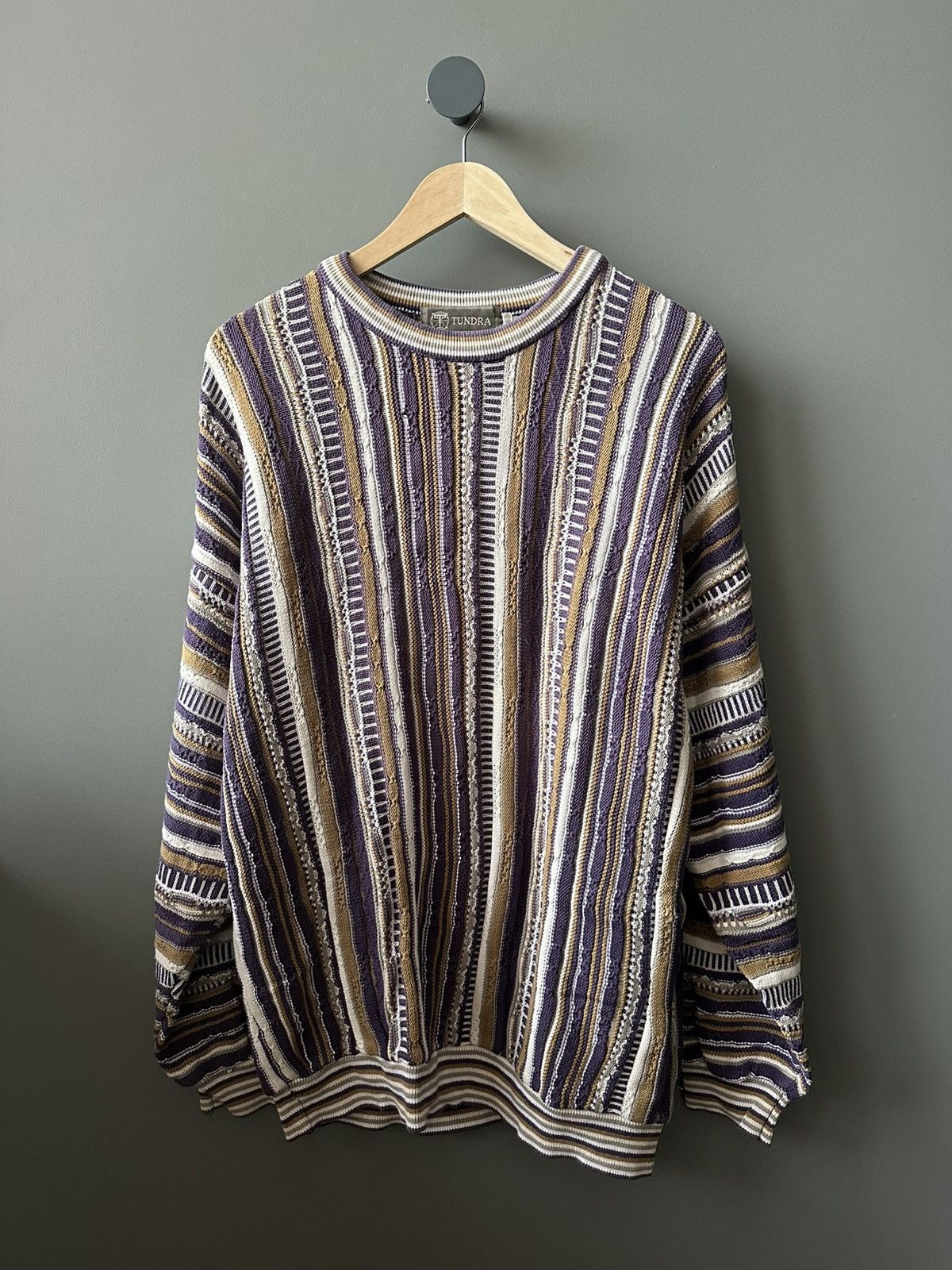 Tundra Canada Vintage Tundra Canada Coogi Style Analog Knit Cosby Sweater Size US L / EU 52-54 / 3 - 1 Thumbnail