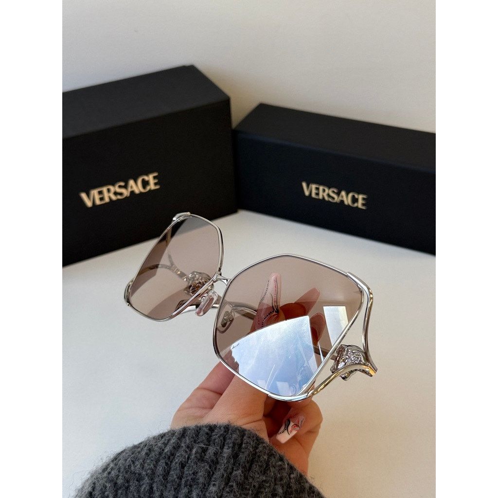 Versace NEW Versace VE2288 Silver Pink Mirror Medusa Sunglasses Size ONE SIZE - 9 Thumbnail