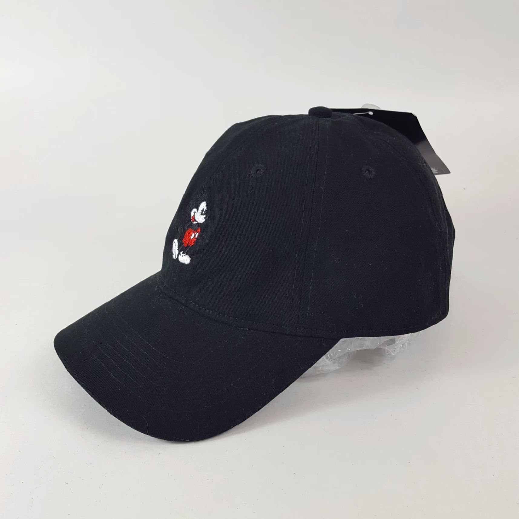 Disney VINTAGE Disney Mickey Mouse Embroidered Snapback Baseball Cap Hat Adult One Size Black Cotton Adjustable 90s 00s Retro USA Baseball Cap Mens Size ONE SIZE - 3 Thumbnail