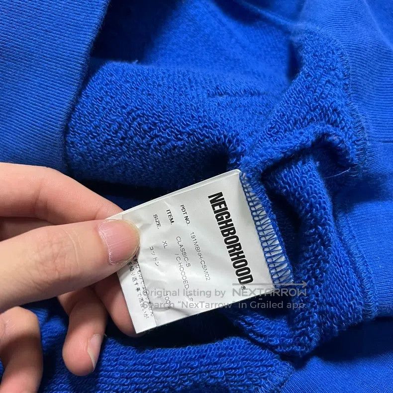 Neighborhood Neighborhood Blue Hooded Sweatshirt Size US XL / EU 56 / 4 - 2 Thumbnail