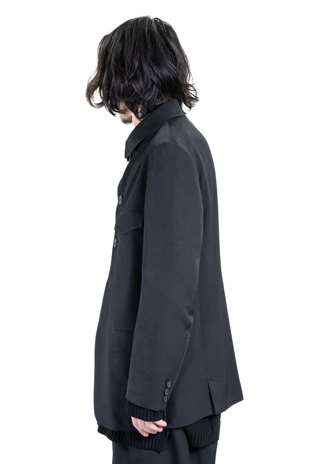 Yohji Yamamoto Yohji Yamamoto Pour Homme HOOK COLLAR 5 SINGLE JACKET BLAZER Size US M / EU 48-50 / 2 - 6 Thumbnail