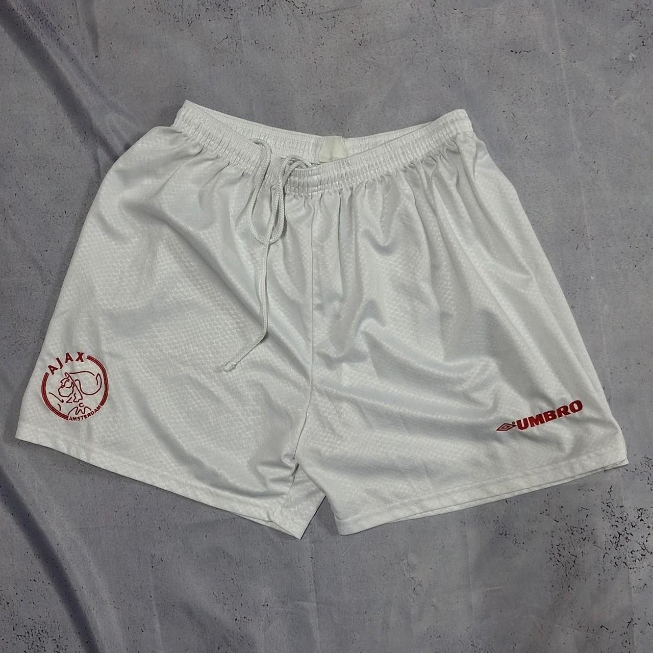 Umbro Ajax umbro white shorts with red logo #Ajax #FootballShorts Size US 34 / EU 50 - 1 Thumbnail