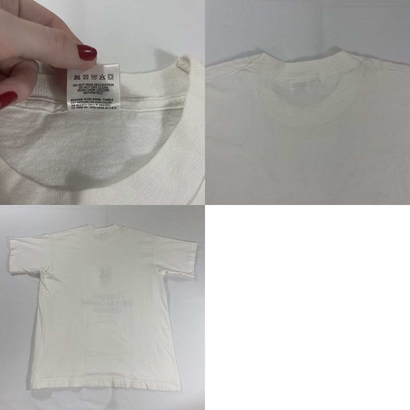 Fruit Of The Loom VINTAGE Fruit of the Loom T-Shirt L White Single Stitch Certified Remote Control Operator 90s Mens Shirt Size US L / EU 52-54 / 3 - 9 Thumbnail