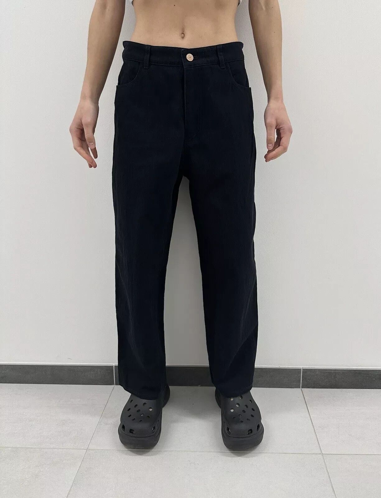 See by Chloe See By Chloe Womens Pants Trousers Black High Waist size 36 Size 25" / US 0 / IT 36 - 8 Thumbnail