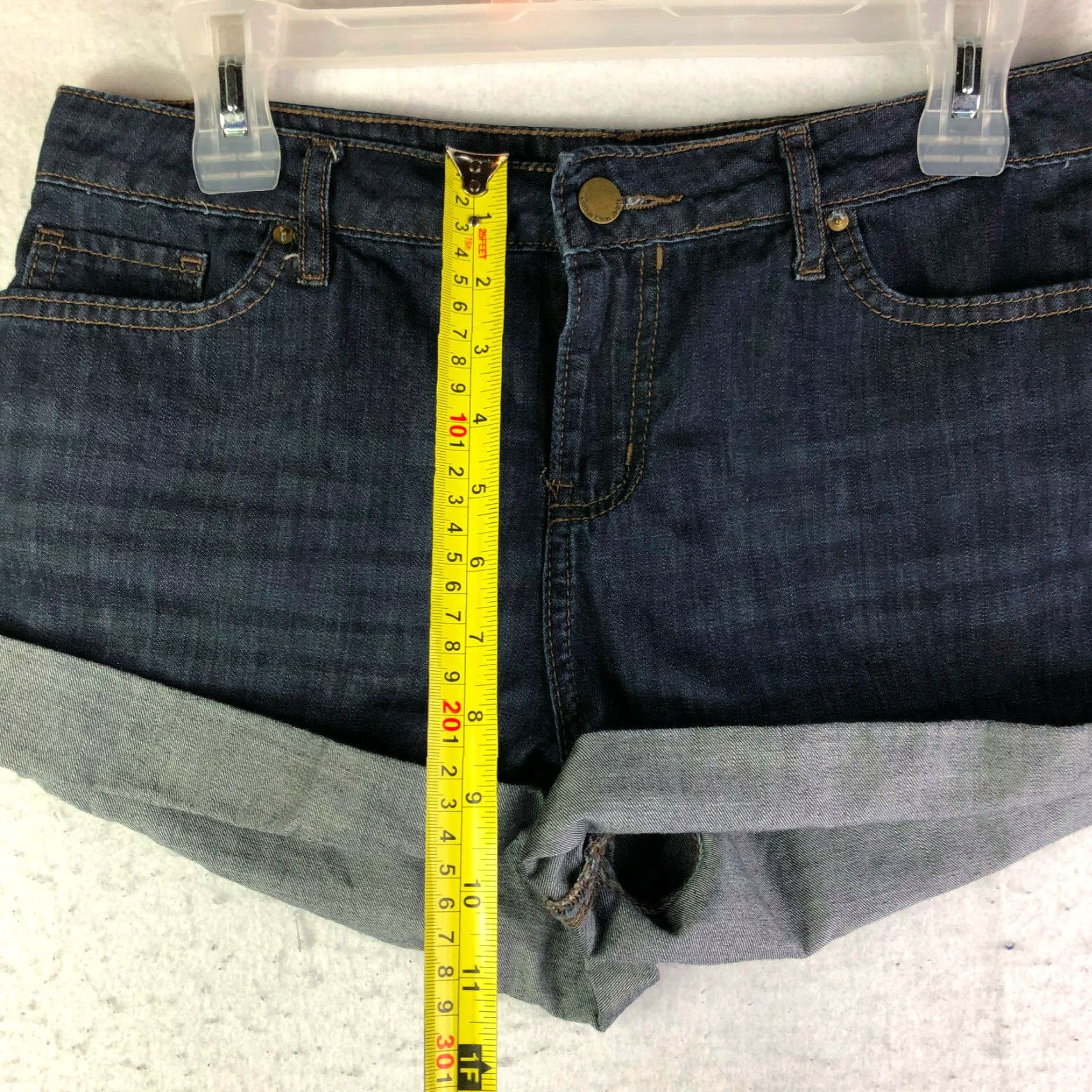 Calvin Klein Calvin Klein Denim Shorts Womens 8 Mid Rise Dark Wash 30" Waist Jeans Bottoms Short Size 30" / US 8 / IT 44 - 3 Thumbnail