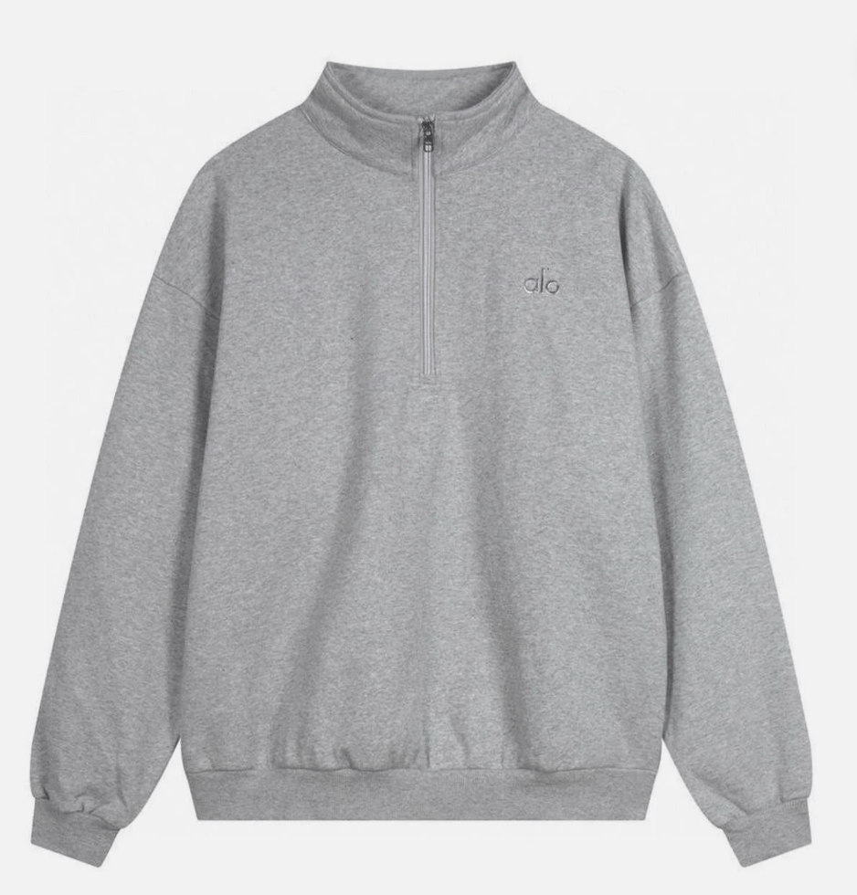 Alo Yoga Accolade 1/4 Zip Pullover Sweatshirt Grey Size US M / EU 48-50 / 2 - 1 Preview