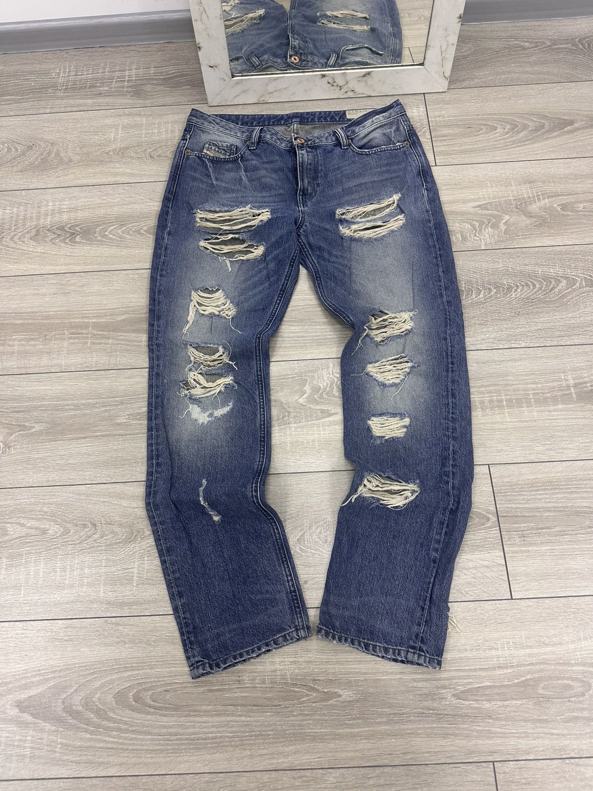 Diesel Diesel Vintage Distressed Y2K Jeans Made in Italy Size US 29 - 3 Thumbnail