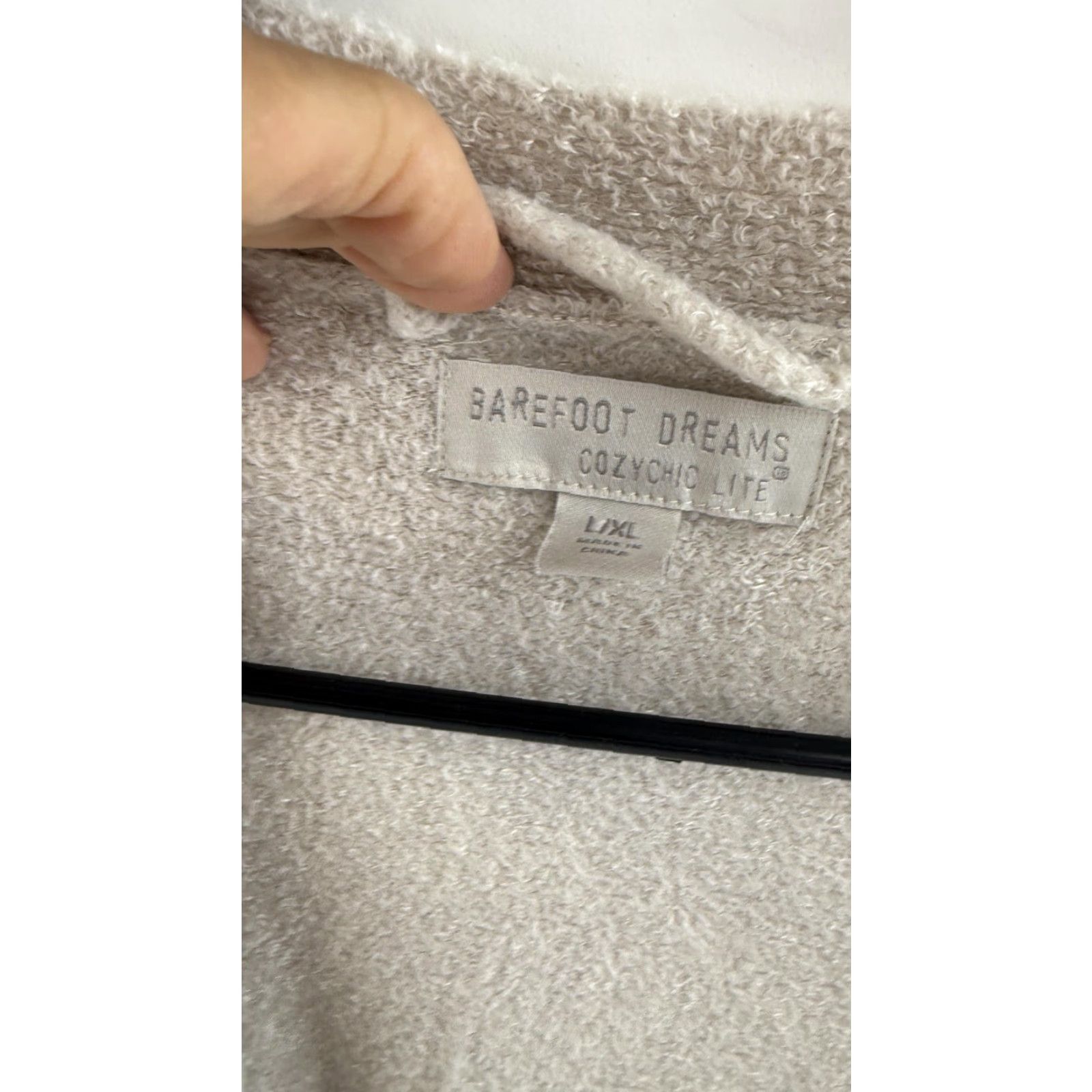 Vintage Barefoot Dreams CozyChic Lite Cardigan Womens L/XL Beige Knit Sweater BDWCL23043 Size L / US 10 / IT 46 - 6 Thumbnail