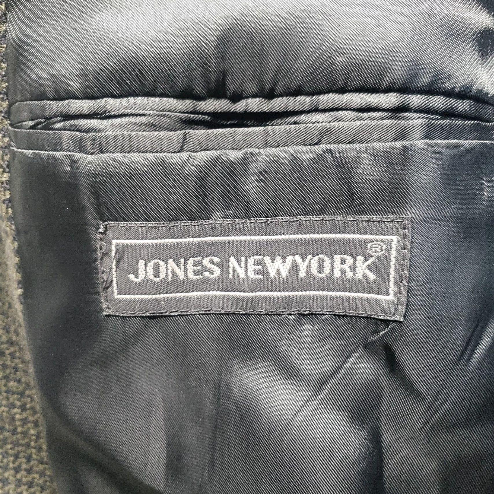 Jones New York Jones New York Sport Coat Gray Mens 46R 100% Wool Blazer Jacket Office Career Size 46R - 6 Thumbnail