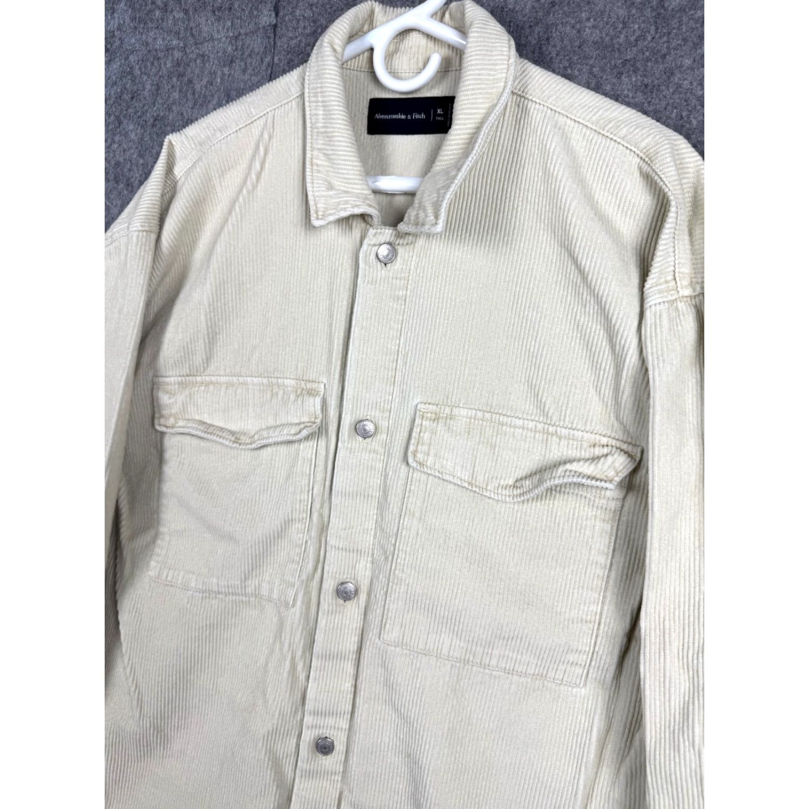 Abercrombie & Fitch Abercrombie & Fitch Corduroy Shirt Jacket Mens XL TALL Heavy Shacket Boxy Chore Shirt Jacket Corduroy Shirt Jacket Denim Shirts? Size US XL / EU 56 / 4 - 2 Thumbnail