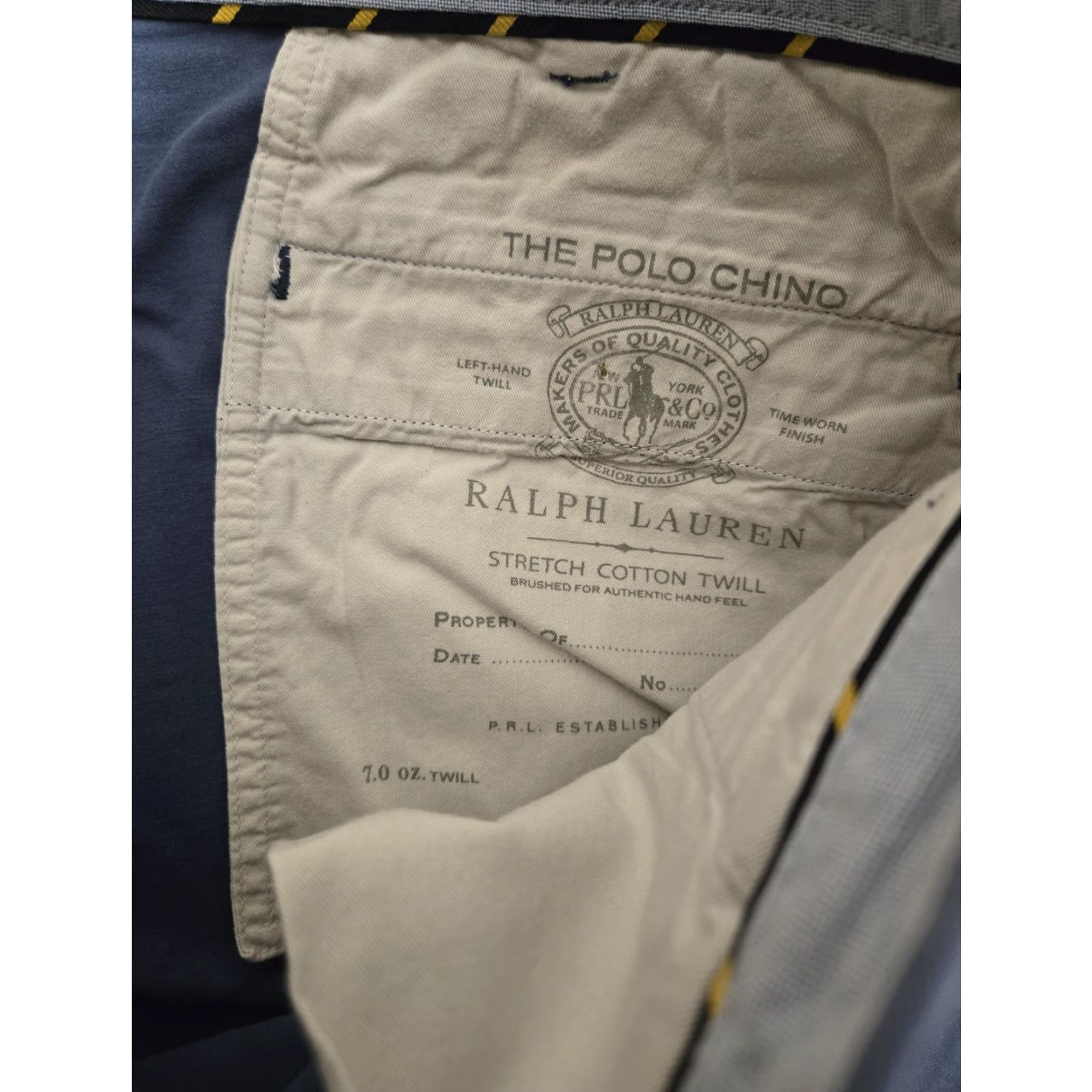Polo Ralph Lauren Polo Ralph Lauren Shorts Mens 40 Chino Stretch Classic Fit Twill Blue The Polo Chino Mens Shorts 40 Blue Size US L / EU 52-54 / 3 - 3 Thumbnail