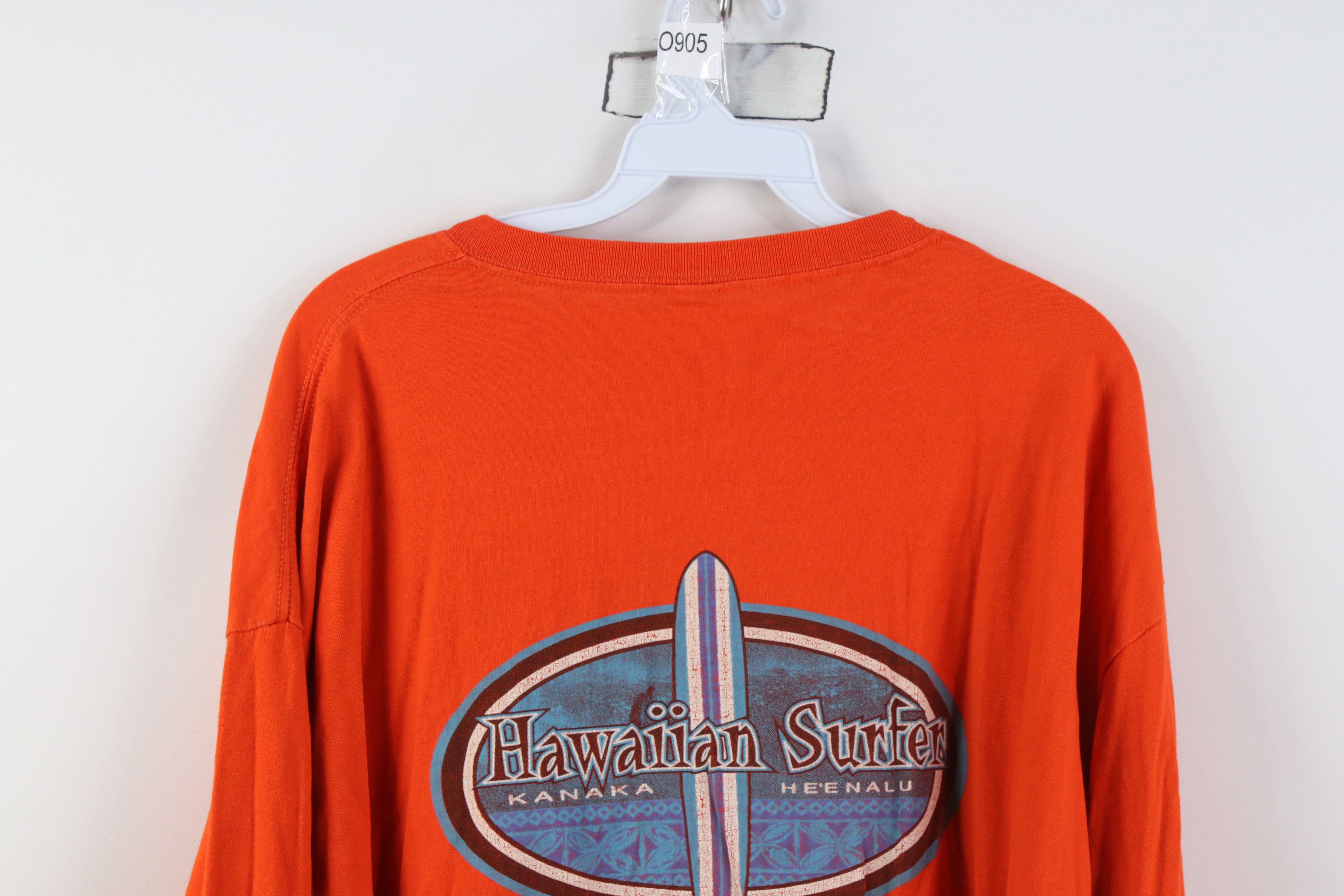 Vintage Vintage Y2K Streetwear Surfing Long Sleeve T-Shirt Orange Size US XXL / EU 58 / 5 - 12 Thumbnail