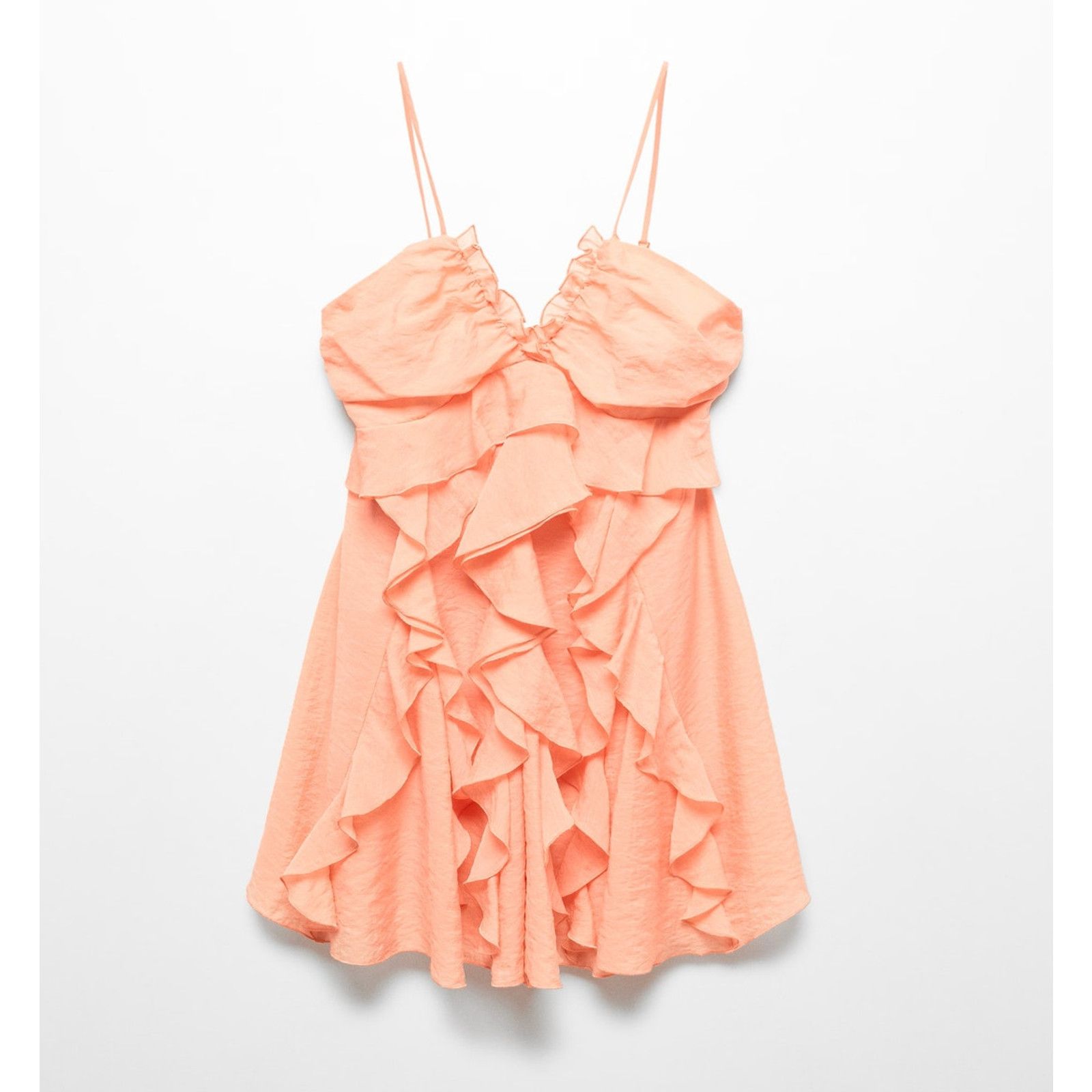Mango MANGO Ruffle Mini Dress NWT Size L / US 10 / IT 46 - 19 Thumbnail