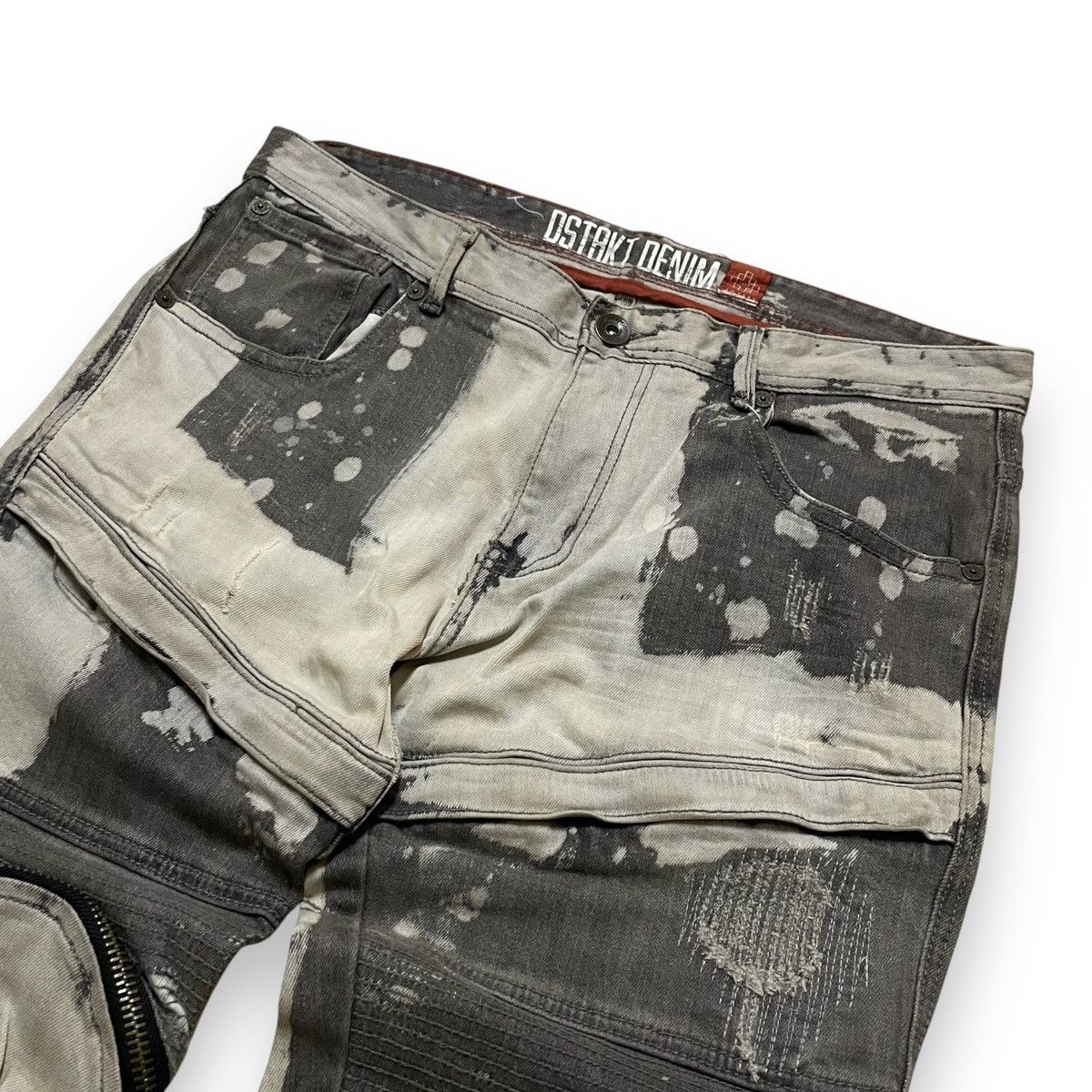 20471120 ORIGINAL BONDAGE ZIPPER ACID WASH DSTAKT DENIM (36×42) Size US 36 / EU 52 - 3 Thumbnail