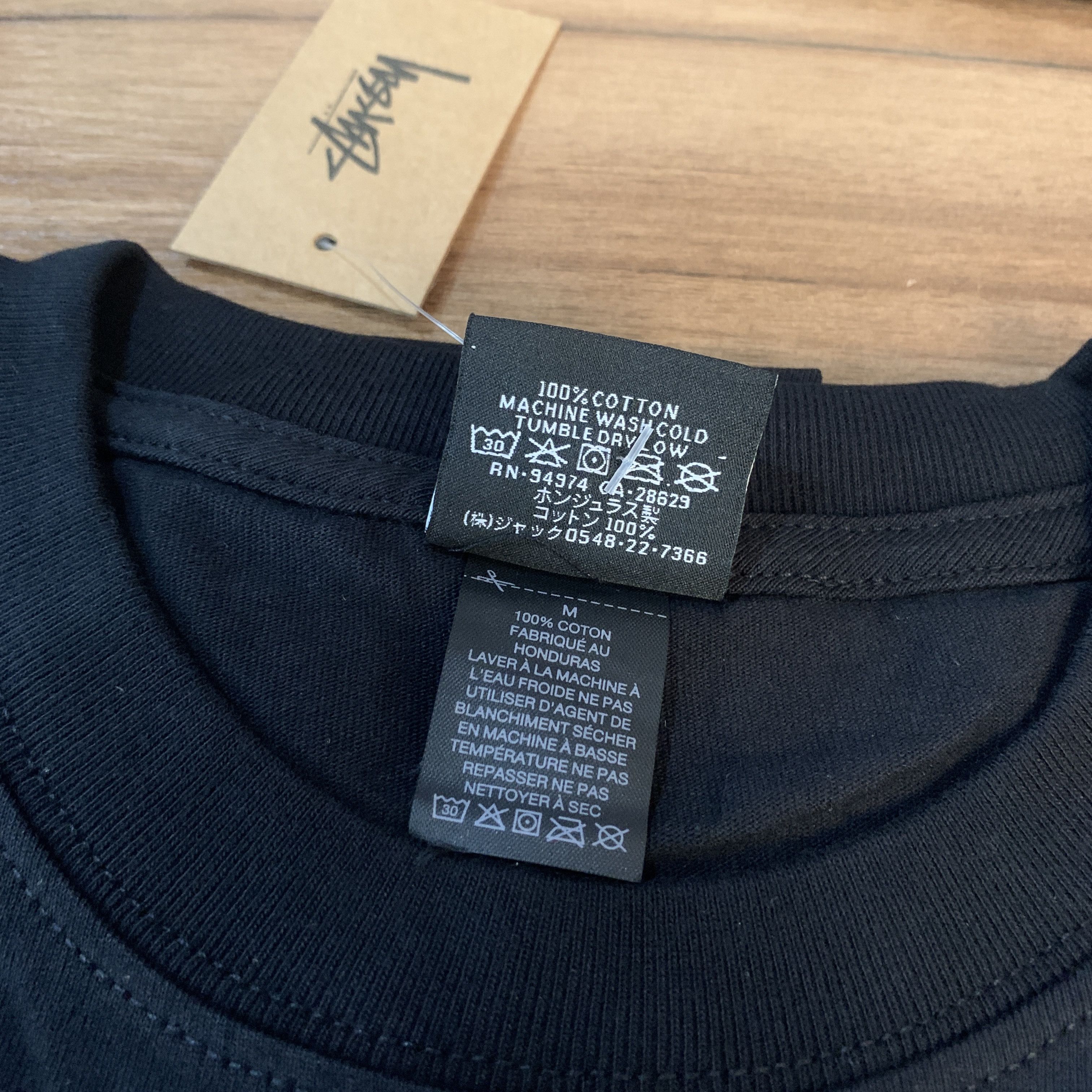 Stussy Stussy tee black Size US M / EU 48-50 / 2 - 5 Thumbnail