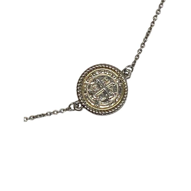 The Unbranded Brand Silver Tone Coin Pendant Necklace Boho Style Statement Size ONE SIZE - 2 Thumbnail