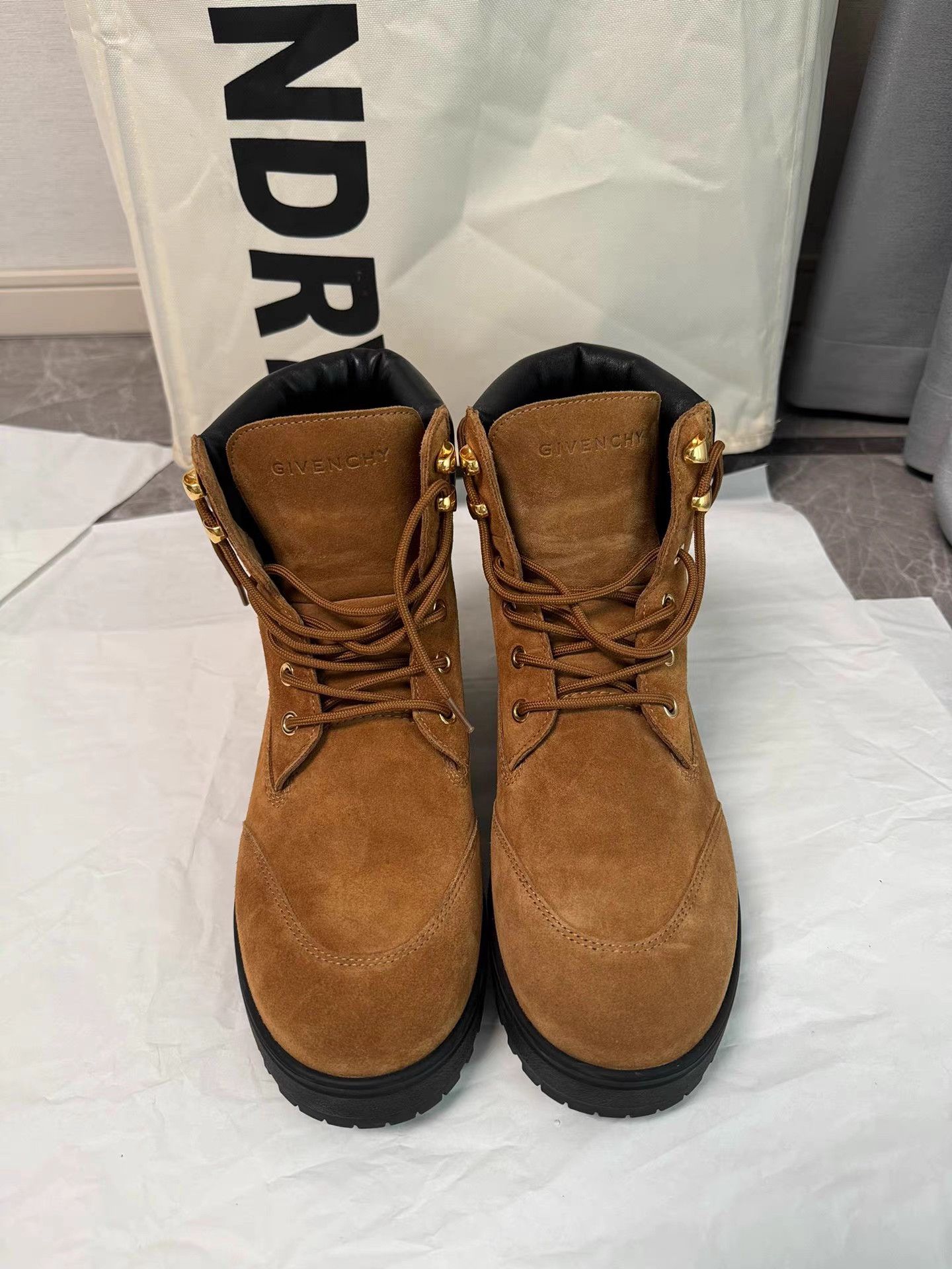 Givenchy GIVENCHY 24 New Style Yellow Work Boots K6 Size US 10 / IT 40 - 2 Thumbnail