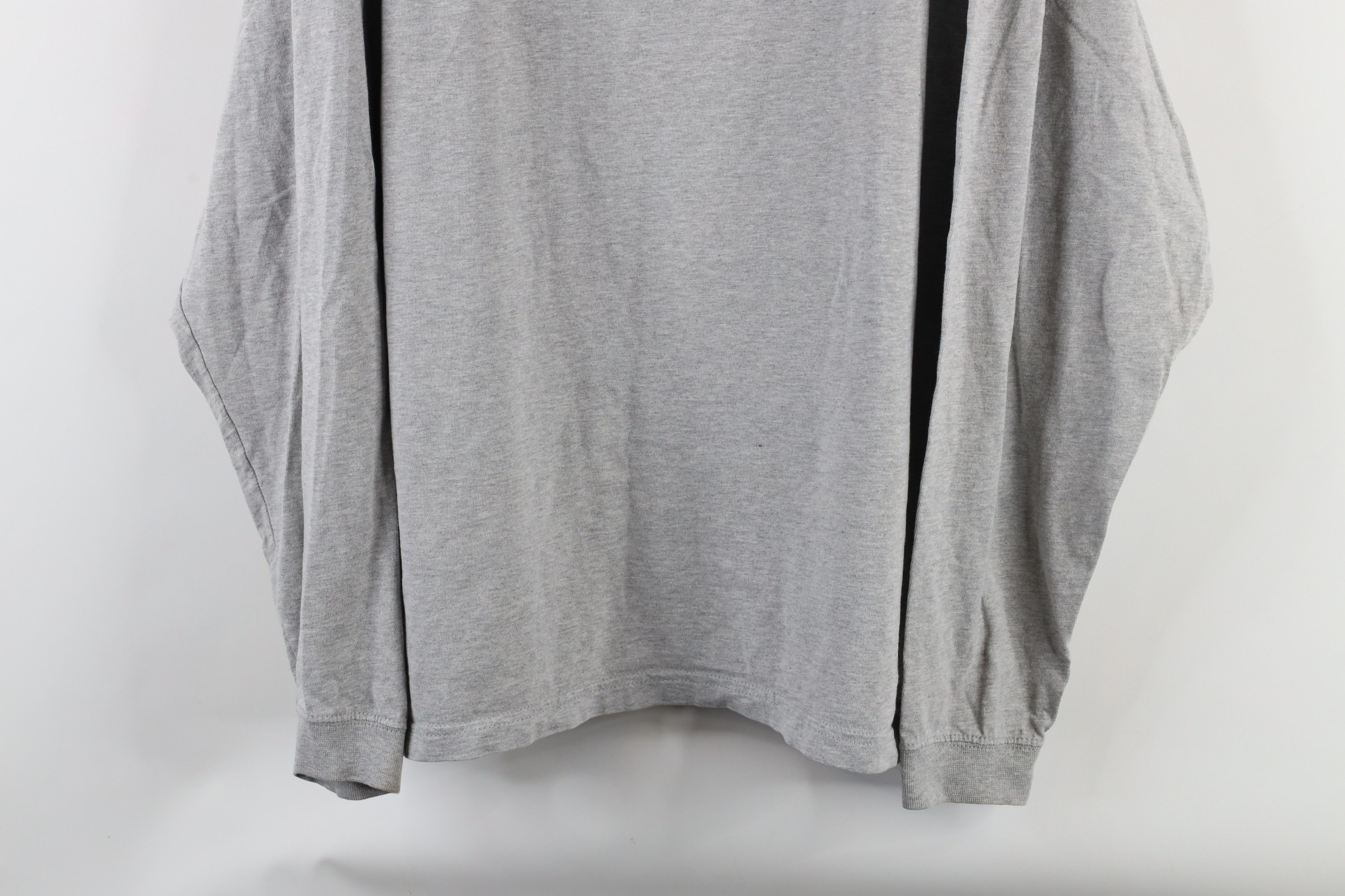 Vintage Vintage 90s Streetwear Long Sleeve T-Shirt Gray Cotton Size US L / EU 52-54 / 3 - 3 Thumbnail