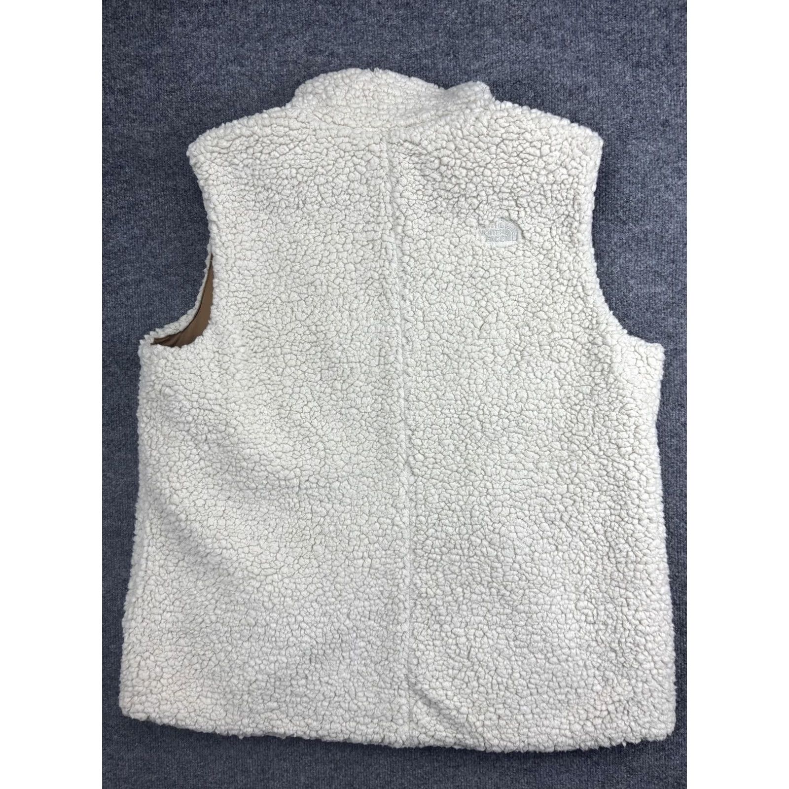 The North Face The North Face Vest Womens XL White Sherpa Fleece Reversible Puffer Zip Pockets Size XL / US 12-14 / IT 48-50 - 5 Thumbnail
