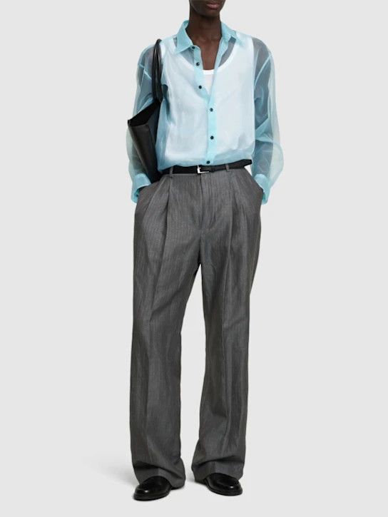 Dries Van Noten o1lsvrm0425 Shirt in White Size US M / EU 48-50 / 2 - 2 Thumbnail