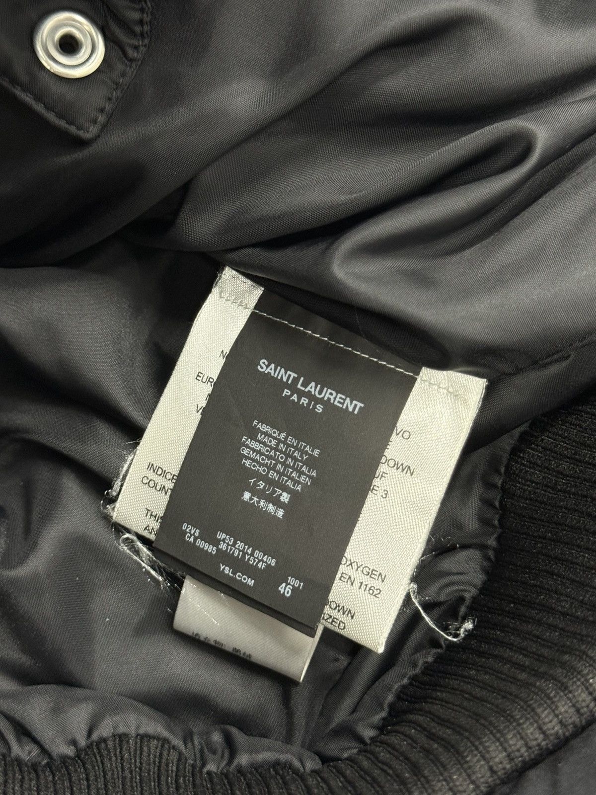 Saint Laurent A/W14 Studded Puffer Jacket