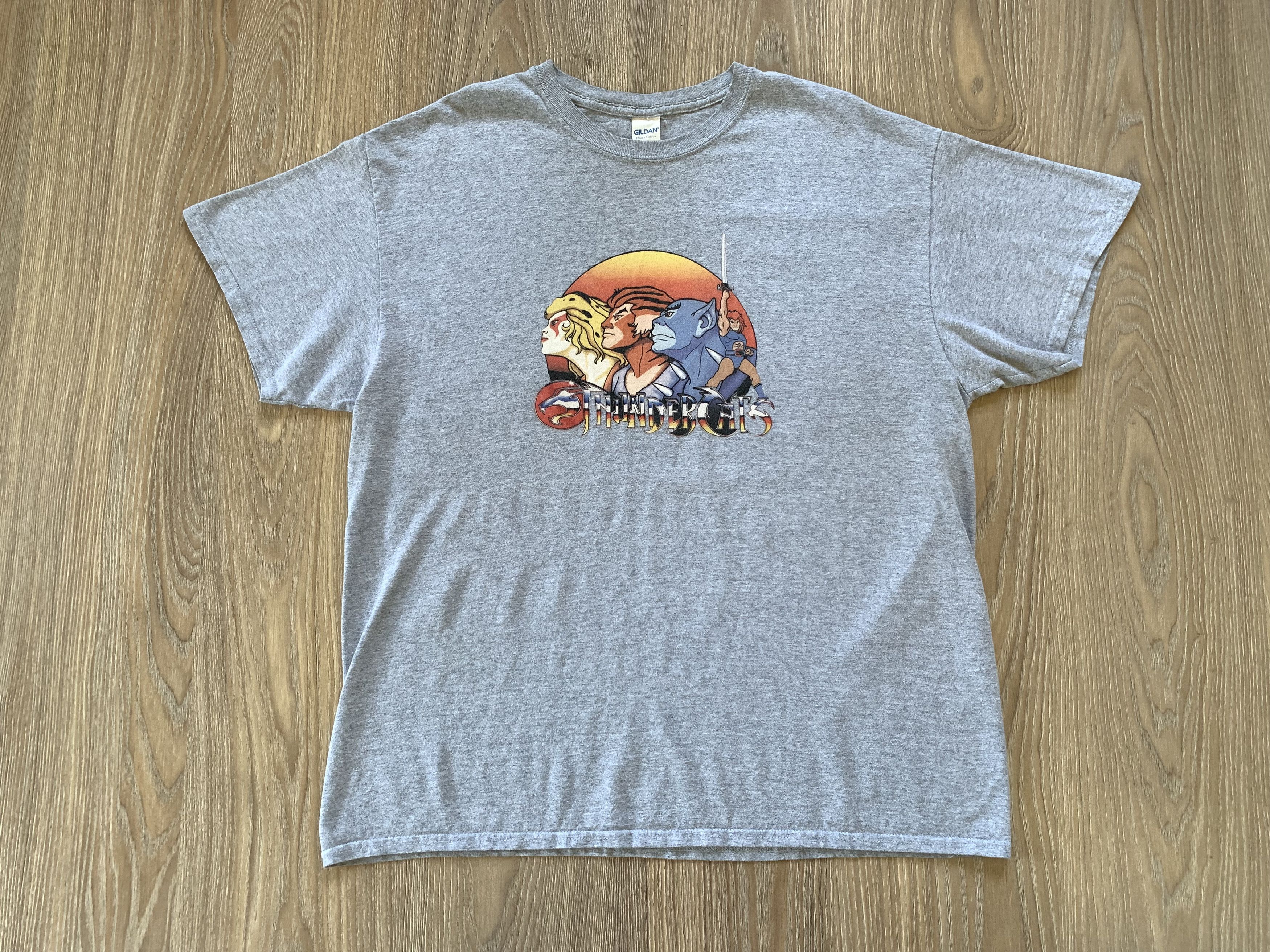 Cartoon Network × Warner Bros Gildan Vintage Thunder Cats Grey Printed T Shirt Size US XL / EU 56 / 4 - 2 Thumbnail