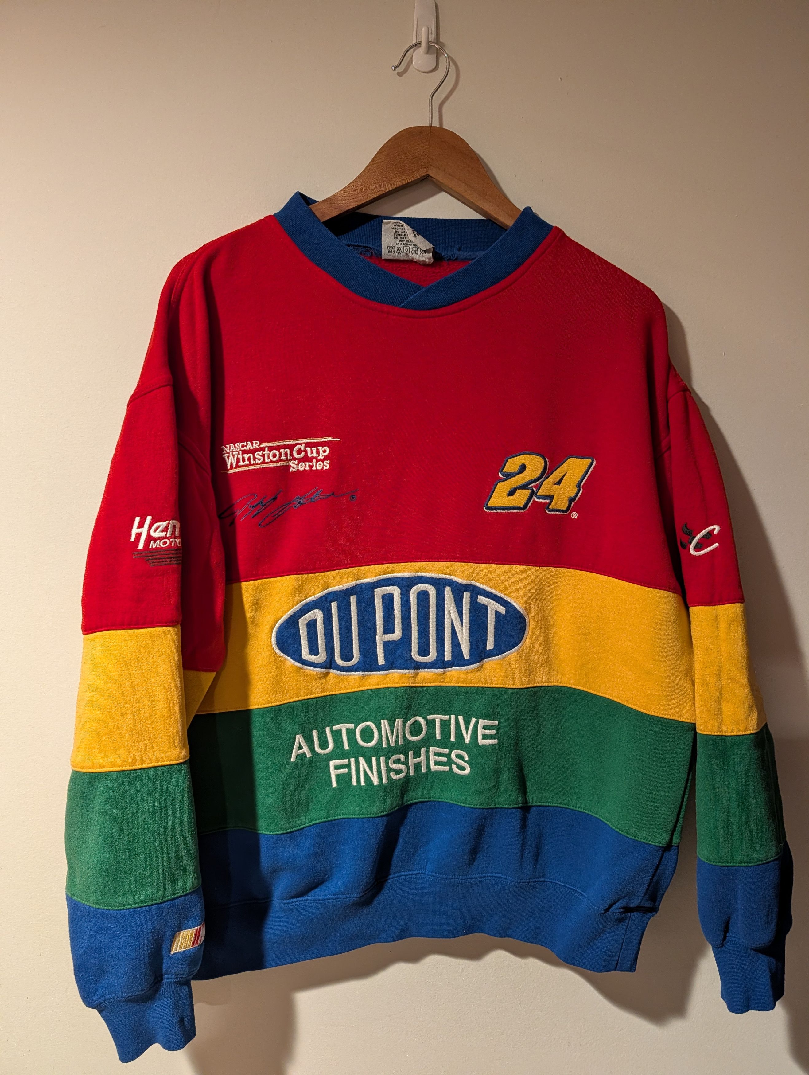 NASCAR Vintage 90s Nascar Jeff Gordan Chase Authentic Sweatshirt Size US L / EU 52-54 / 3 - 1 Thumbnail