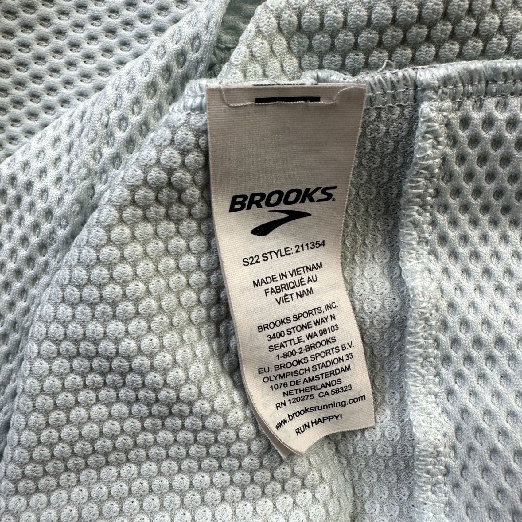 Brooks Brooks Shirt Mens S Green Carbonite Hi Vis Reflective Performance Running T-Shirt Size US S / EU 44-46 / 1 - 7 Thumbnail