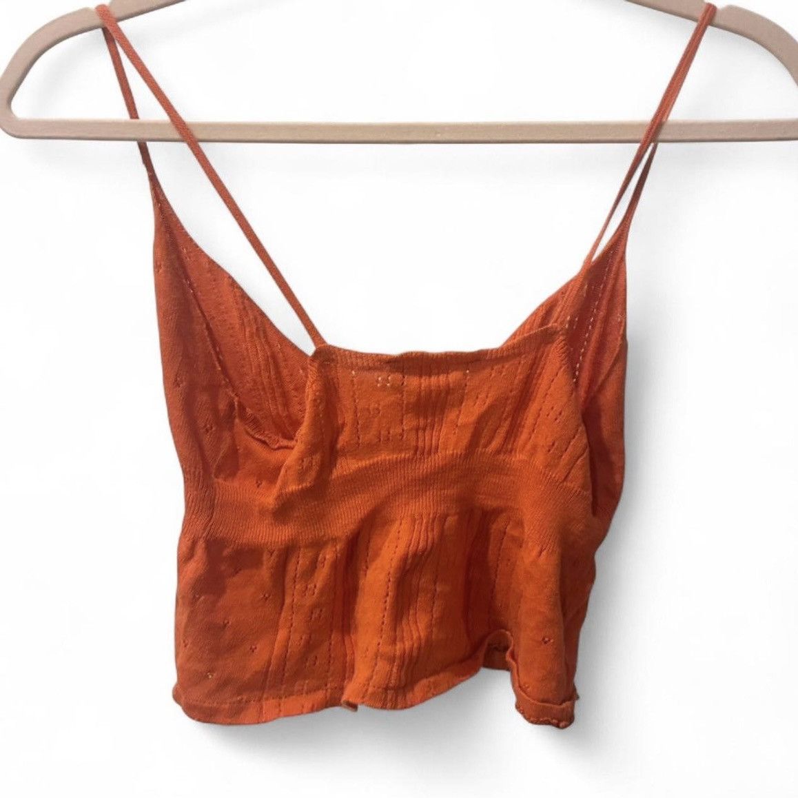 Tara Jarmon Tara Jarmon Orange Crop Top Size M / US 6-8 / IT 42-44 - 2 Thumbnail